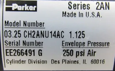 NEW PARKER 03.25-CH2ANU14AC-1.125 HYDRAULIC CYLINDER 0325CH2ANU14AC1125
