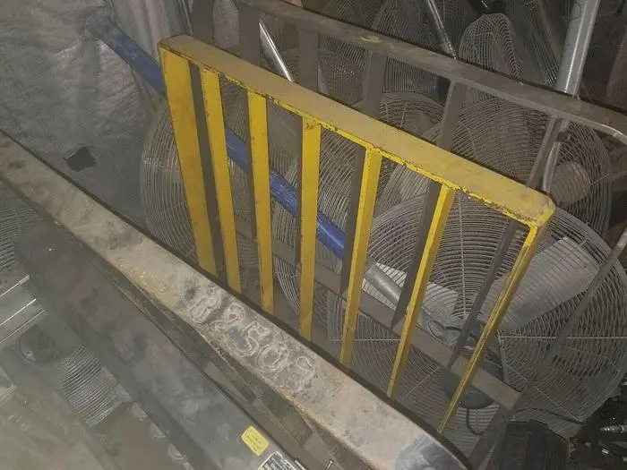 Used Takeoff Forklift Mast Guard,  33" X 40" Overall Dimensions