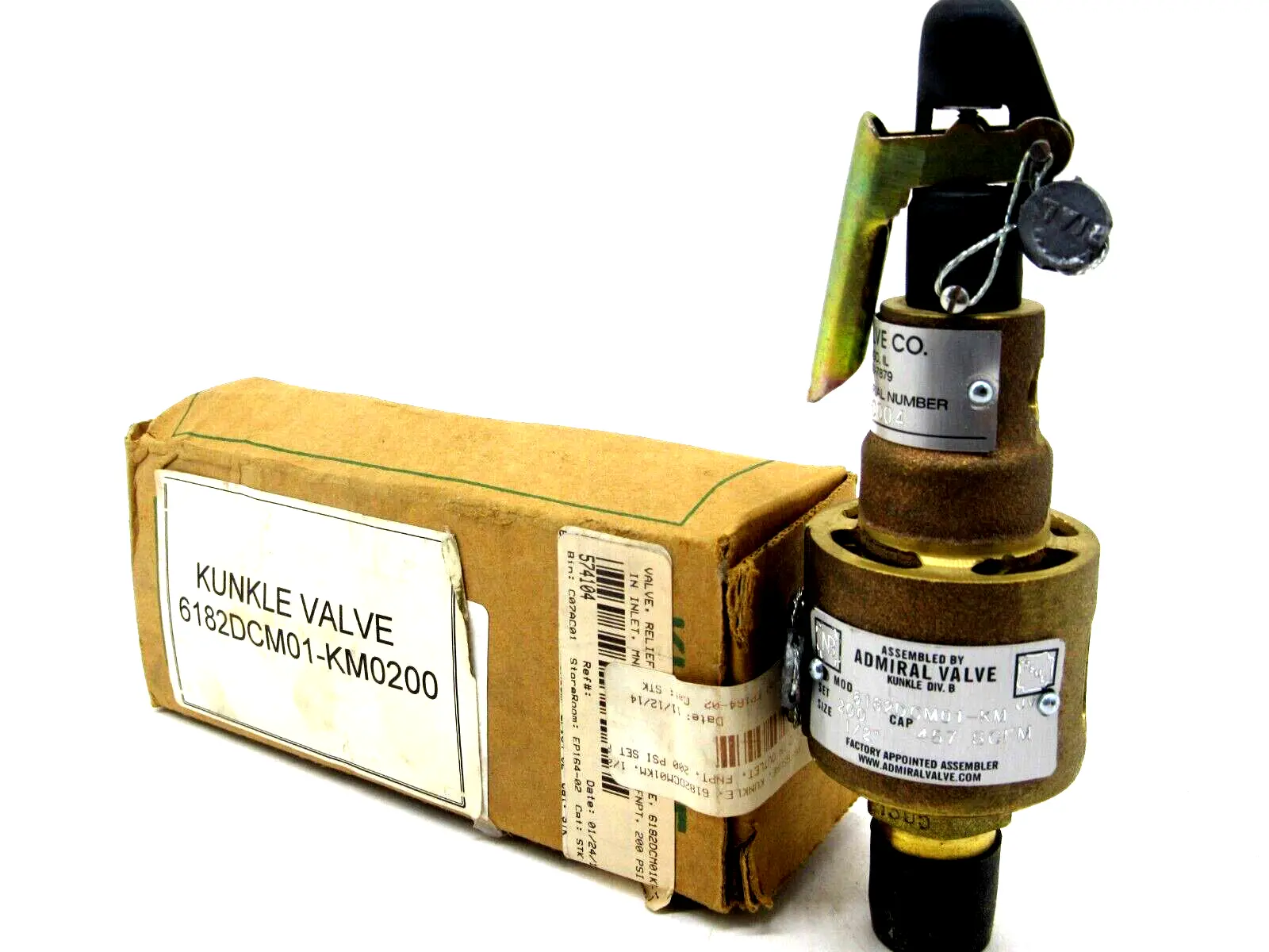 NEW KUNKLE 6182DCM01-KM0200 PRESSURE RELIEF VALVE 6182DCM01KM 0200