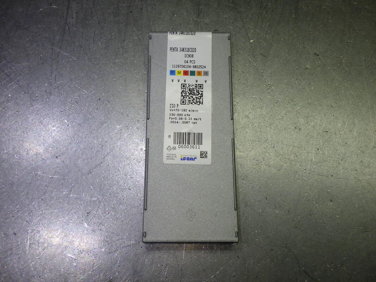 Iscar .125" Carbide Parting Inserts QTY4 PENTA 34N318C020 IC908 (LOC1240B)