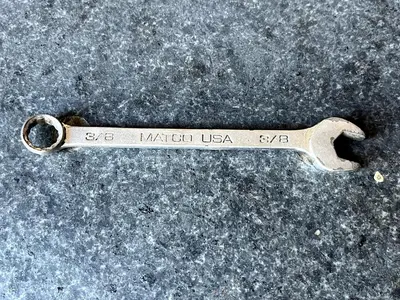 MATCO Tools USA WCH122, 3/8" COMBINATION WRENCH, 4.7" Long, 12Pt.