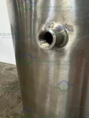 USED PRECISION STAINLESS 284 LITER 316 STAINLESS STEEL  PRESSURE VESSEL 15 PSI @ 248F