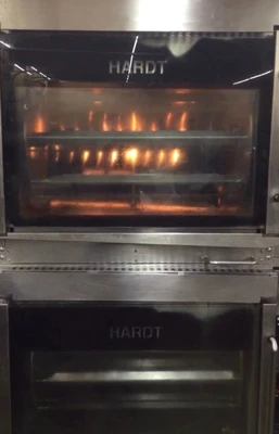 167-0091 Hardt 4500 Inferno Double Stack Natural Gas Rotisserie Oven