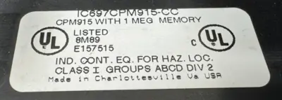 USED GE FANUC IC697CPM915