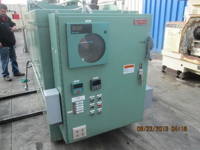 36" width x 36" D x 96" H Wisconsin #BATCH-3-3-8E/RM, 500°F, rotary batch