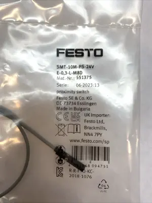SMT-10M-PS-24V-E-0.3-L-M8D | Festo  Proximity Switch 551375 - New