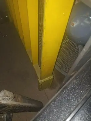 Used Takeoff Forklift Mast Guard,  33" X 40" Overall Dimensions