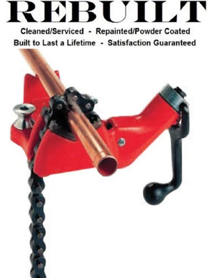 Ridgid 40205 Model BC510 Top Screw Bench Chain Vise, 1/8 - 5 Inch Pipe Capacity [Refurbished]