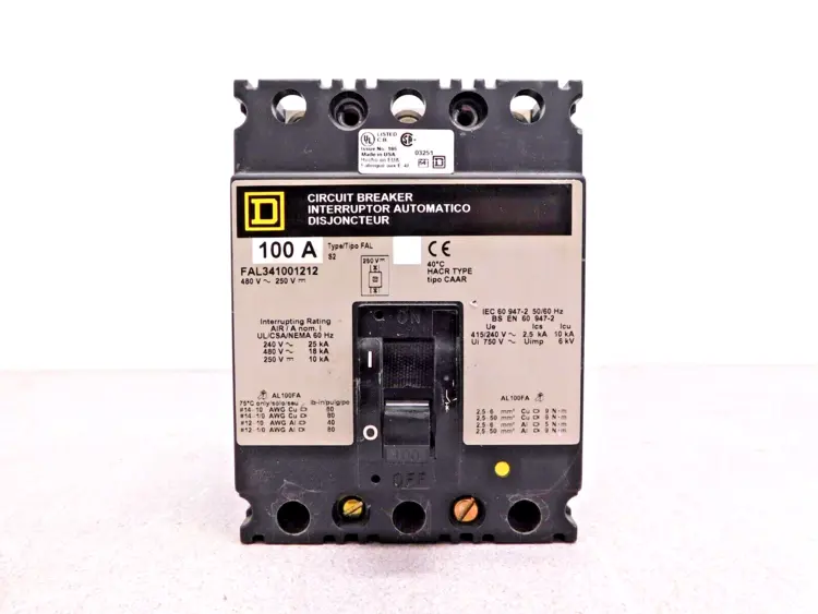 Used Square D FAL341001212 Circuit Breakers Ohio US | Equipment Recovery Corp. #1331037