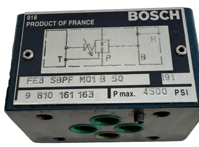 NEW BOSCH FE3 SBPF M01 B 50 DIRECTIONAL CONTROL VALVE 9810161163 FE3SBPFM01B50