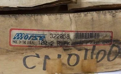 NEW MORSE 322058 2 STRAND RIVETED ROLLER CHAIN 10FT. 100-2R