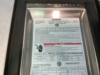 Used SIEMENS HNF261S Switchgears Ohio US | HGR 24 #1272693