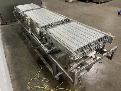 114"L Three-Section Wire Conveyor