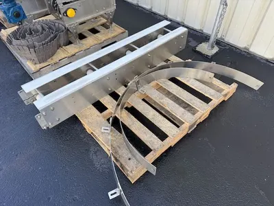 Used _UNKNOWN_ 6000K2836-R8. ADJUSTABLE GUARD RAILS Table Top Chain Conveyors Connecticut US | Litchfield Packaging Machinery #1370123