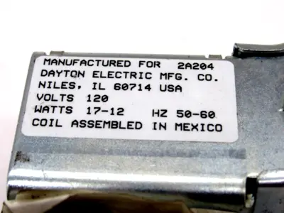 NEW DAYTON 2A198 VALVE COIL ASSEMBLY 2A204