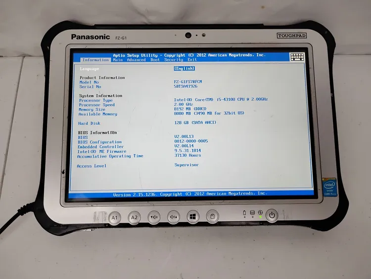 Used PANASONIC Toughpad FZ-G1 Computer Accessories US | Sporadic Surplus LLC #1063902