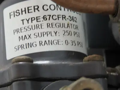 Fisher 667-ES Sz 40 Pneumatic Diaphragm Actuator 2" Globe Valve w/Positioner