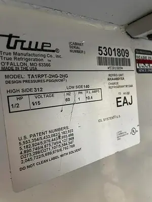 USED TRUE TA1RPT-2HG-2HG