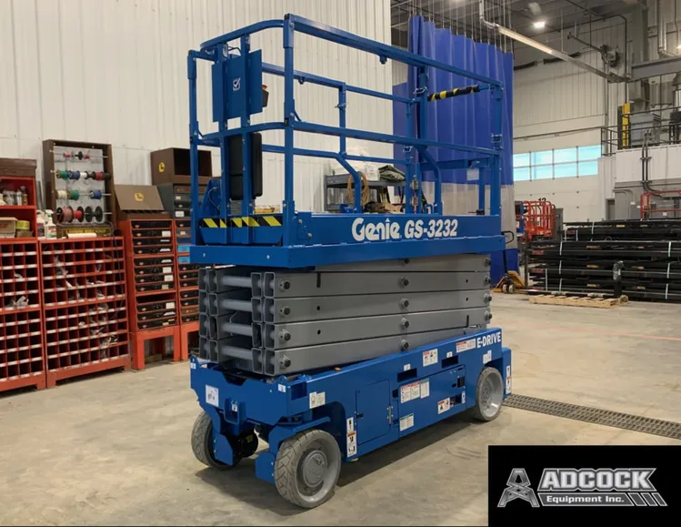 New | in-Stock 2026 GENIE GS-3232 E-DRIVE ELECTRIC SCISSOR LIFT Scissor Lifters Alberta CA | Adcock Equipment #1417629