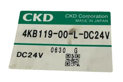 NEW CKD 4KB119-00-L-DC24V SOLENOID VALVE 4KB119-L 4KB11900LDC24V