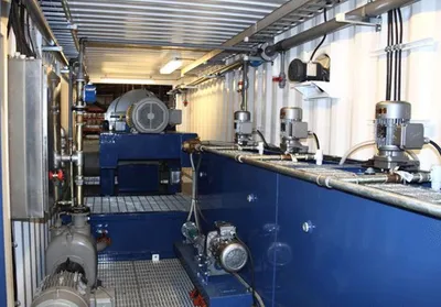 Elgin ClearWave 40 containerized dewatering system.