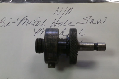 Used 2 1/8" (54mm) Hole Saw Mandrel