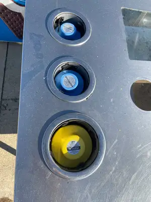 Used Falcon Restaurant Supply Used 85" Stainless Steel Drink Station with Ice Bin and Cup Dispensers - SS270 Underbar Equipment Illinois US | Falcon Restaurant Supply #1375887