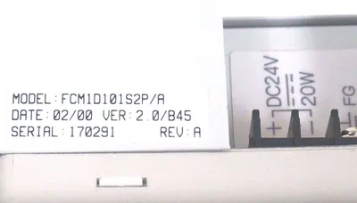 USED TOTAL CONTROL FCM1D101S2P OPERATOR INTERFACE REV. A