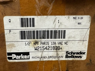 NEW PARKER / SCHRADER BELLOWS W21542183B PROGRAMMABLE REGULATOR VALVE PAR-15
