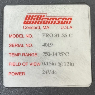 USED WILLIAMSON PRO 81-55-C