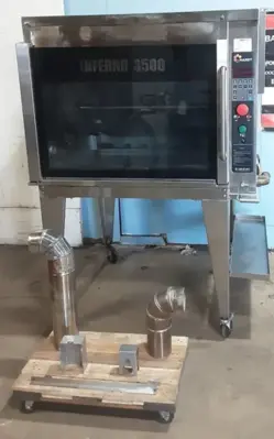 195-0014 Hardt 3500 Inferno Natural Gas Commercial Rotisserie Oven