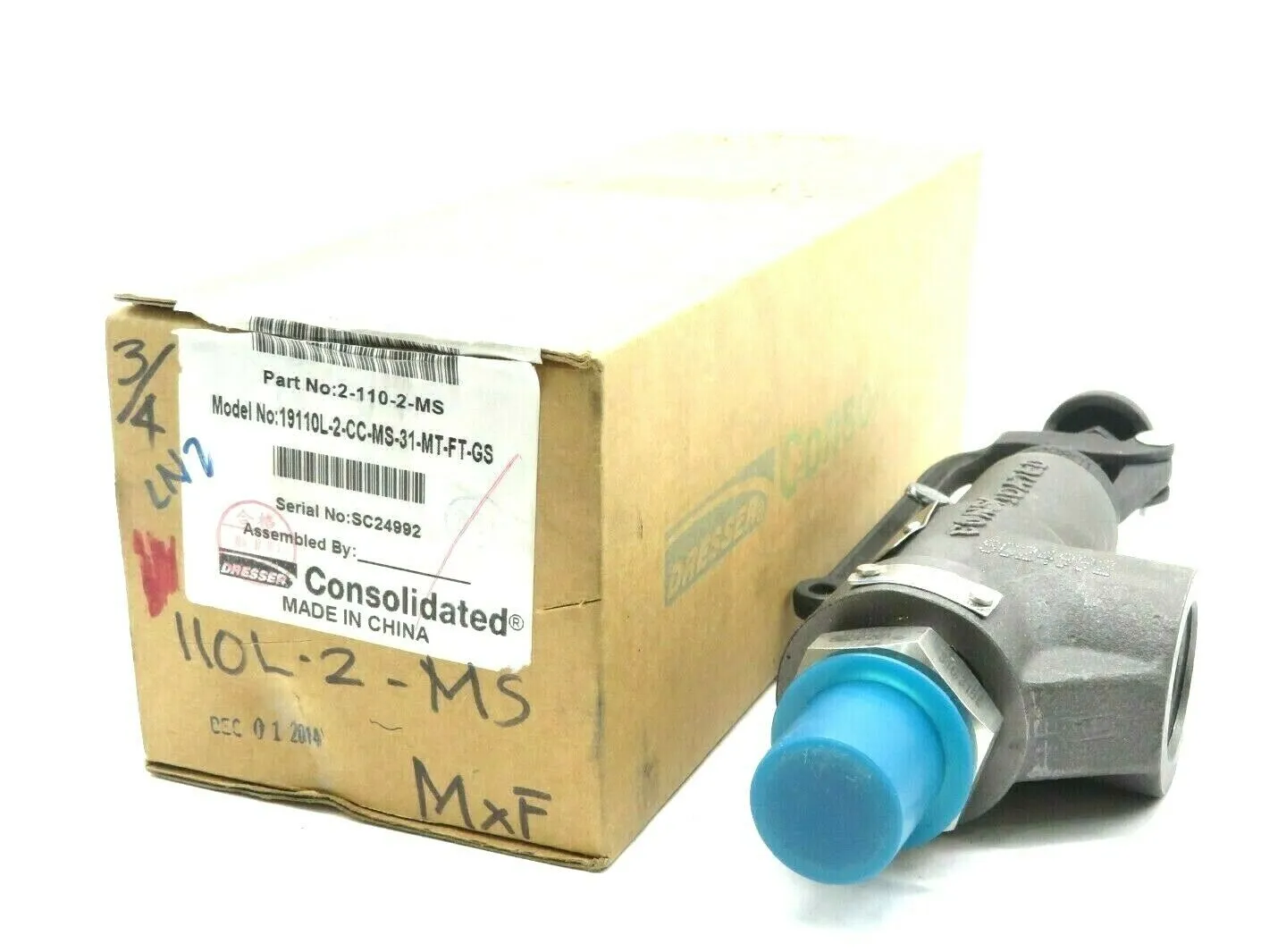 NEW GE 19110L-2-CC-MS-31-MT-FT-GS SAFETYVALVE 2-110-2-MS 19110L2CCMS31MTFTGS