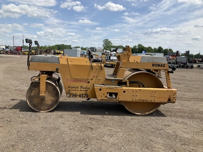 USED BOMAG BW 4 AS DOUBLE DRUM VIBRATORY ROLLER