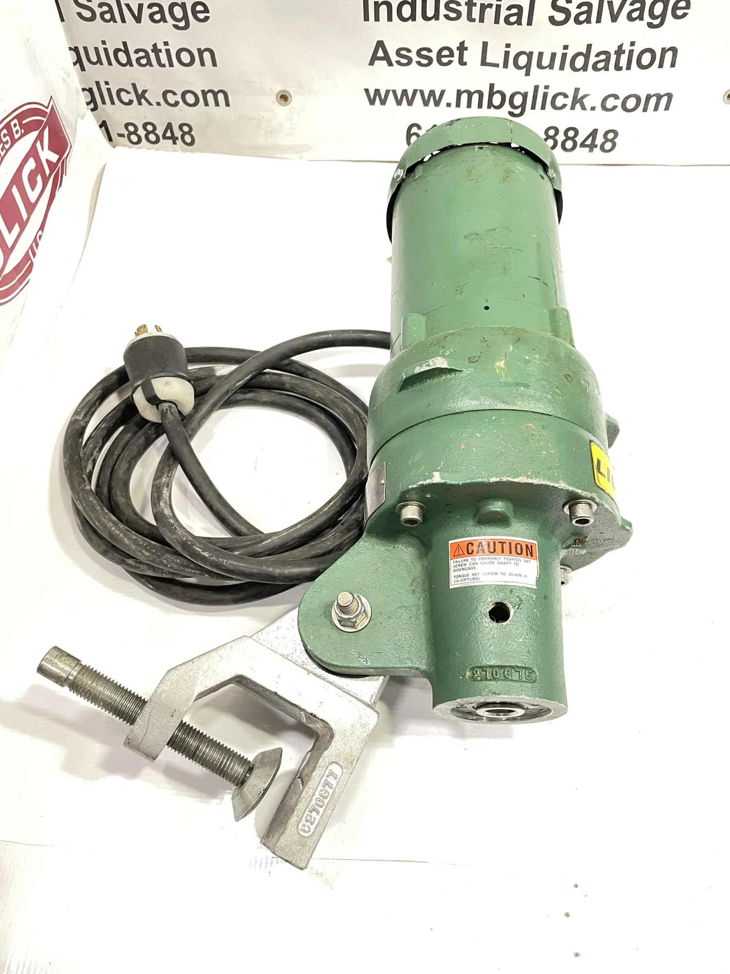 Lightnin EV6P75 3/4″ Electric Portable Tank Mixer Agitator 3/4HP 300-350RPM 3PH