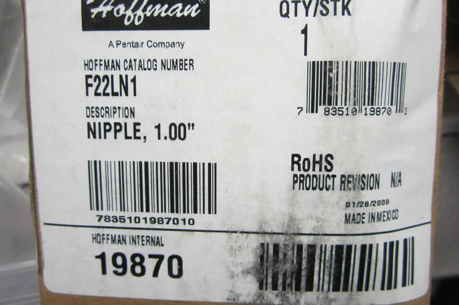 NEW HOFFMAN F22LN1 WIREWAY FITTING
