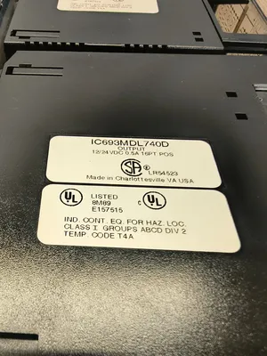 Used GE Fanuc IC693MDL740D PLC Input & Output South Carolina US | ESS Industrial Equipment Sales #1328508