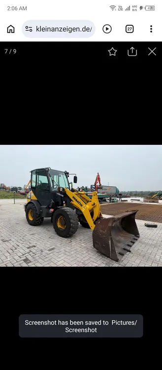 Used 2008 Komatsu WA70-5 2008 2D (Non-Contact) Inspection Machines PK | VH MACHINE #1279082