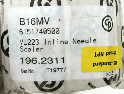 NEW CHICAGO PNEUMATIC B16MV 6151740500 VL223 INLINE NEEDLE SCALER