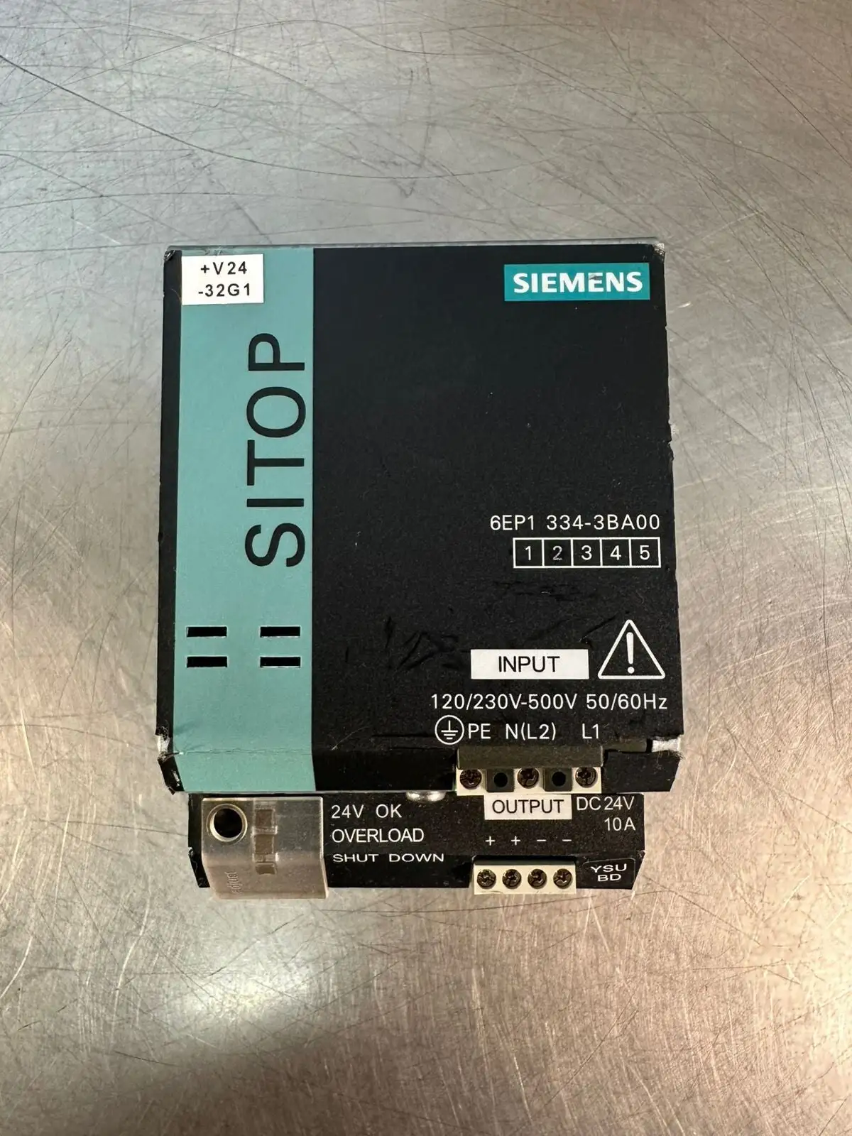 Siemens 6EP1334-3BA00 Modular Power Supply DC 24V 50/60 Hz (6.3.2)