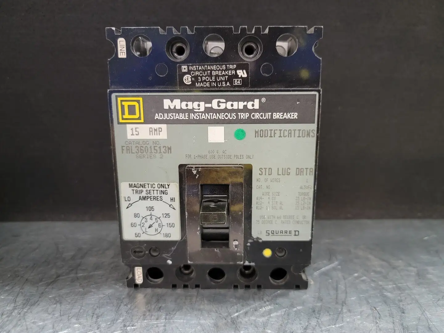 USED SQUARE D FAL3601513M