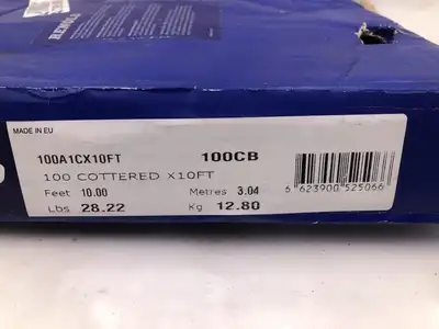 Renold 100A1CX10FT 10ft Cottered Roller Chain 1-1/4″ Pitch -NIB
