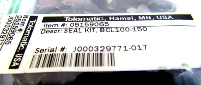 NEW TOLOMATIC RKBC215 SK86.500 REPAIR KIT 05159065 RKBC215SK86500