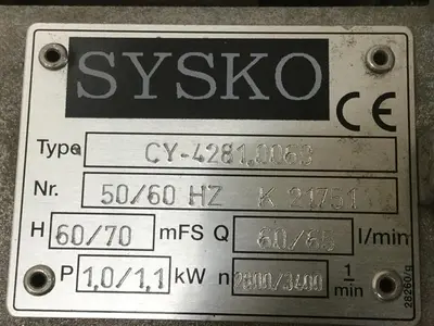 USED SYSKO CORPORATION CY-4281.0069