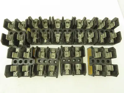 Bussmann J60030-2CR Fuse Block Panel Mount Class J 2 Pole 30A 600V Lot of 9