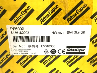 New | in-Stock Atlas Copco 8436180002 Power Focus 6000, PF6000 Automation Control (HMI) Michigan US | Maverick Industrial Sales #1392295