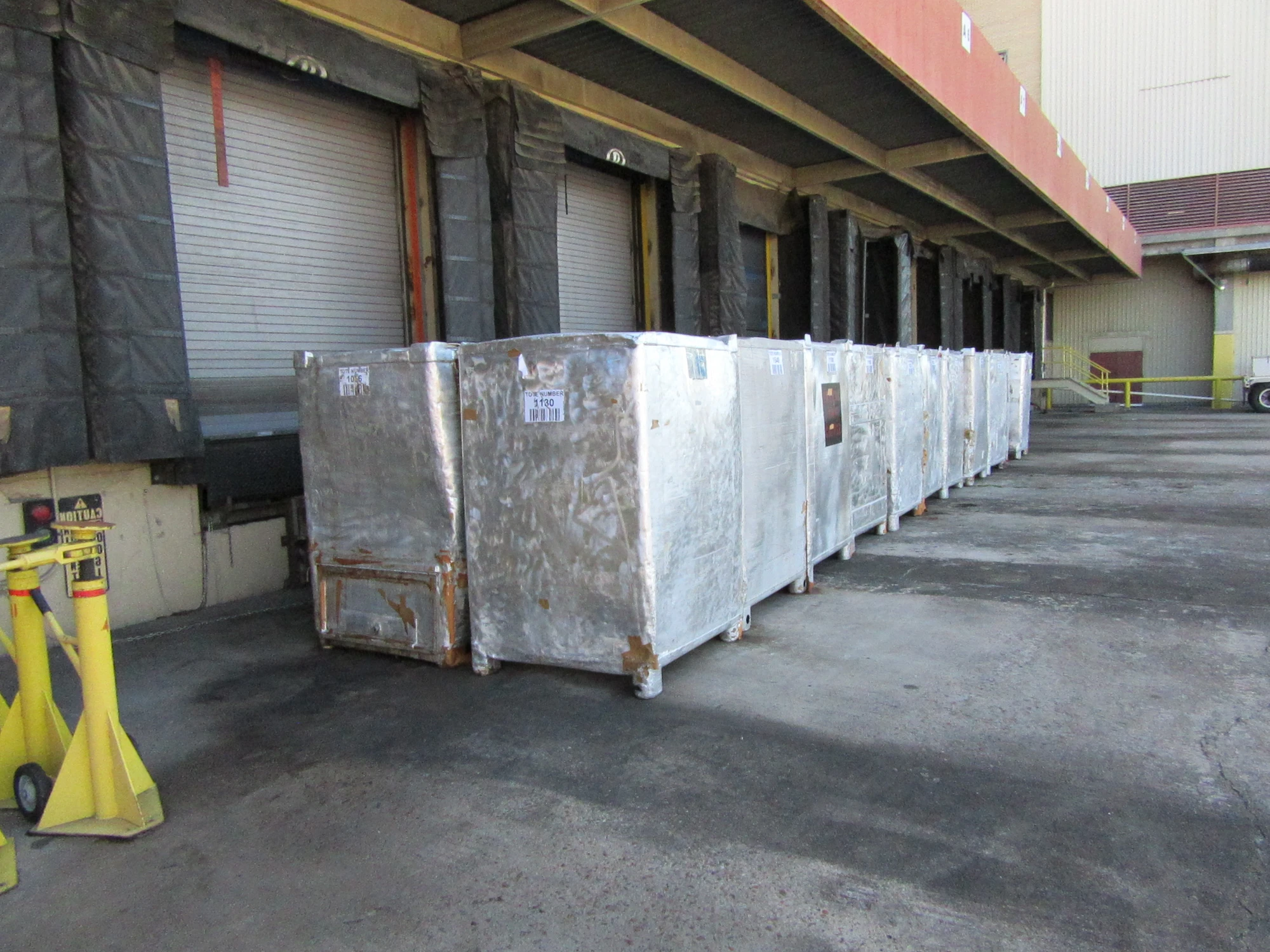 50 Cu Ft Aluminum Totes 40x45x60, side door and top hatch