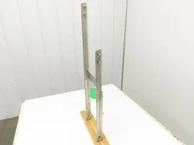 8" Tabletop Conveyor Stainless Leg Support H-Stand for Drive Section 33"-43"H