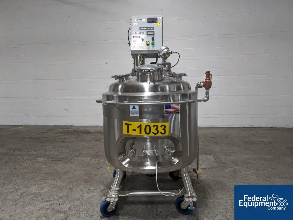 USED Precision 300 Liter Precision Stainless Reactor, 316L S/S, 45/100#