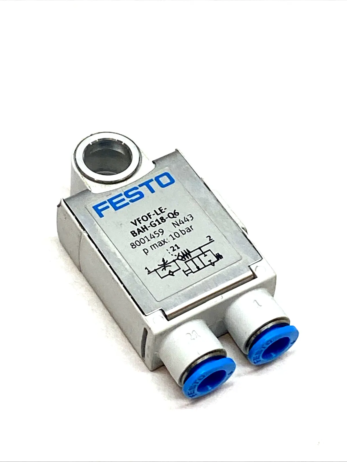 USED FESTO ONE-WAY FLOW CONTROL VALVE QS-6 G1/8 8001459