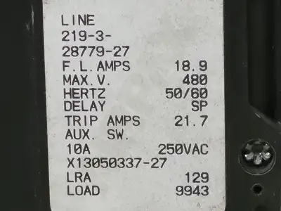 USED AIRPAX 219-3-28779-27